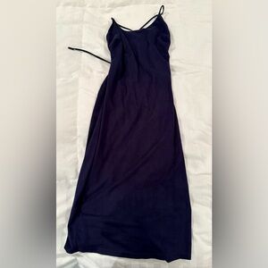 Hot Miami Styles Deep Blue Midi Dress